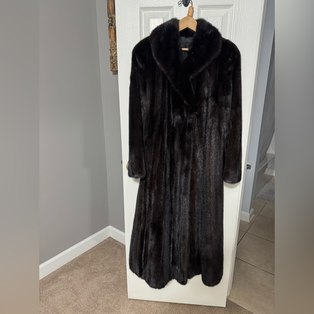 Mahogany Full Length Mink Coat
